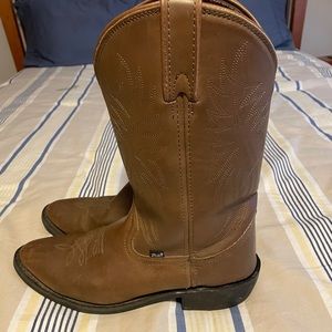 Mens Justin JB1100 Butch Leather Cowboy Boots 11.5